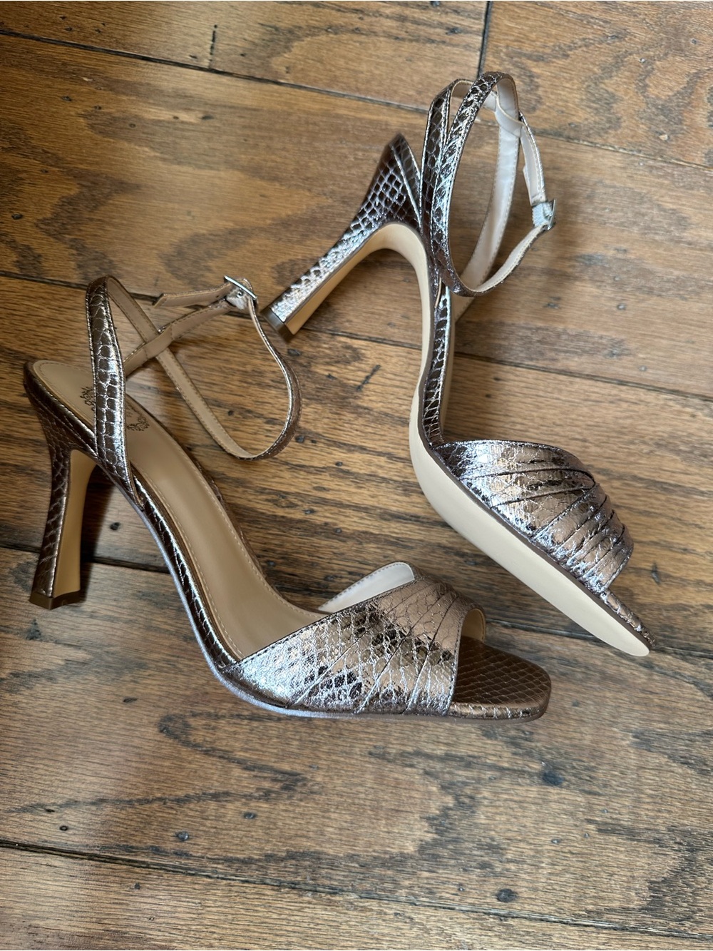 BNIB WOMENS 9.5M I. MILLER OPEN TOE STILETTO WITH ANKLE STRAP SHOES